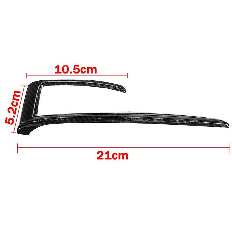 2Pcs/Set Carbon Fiber Gear Shift Frame Cover Trim for 10Th 2016-2018(Black)