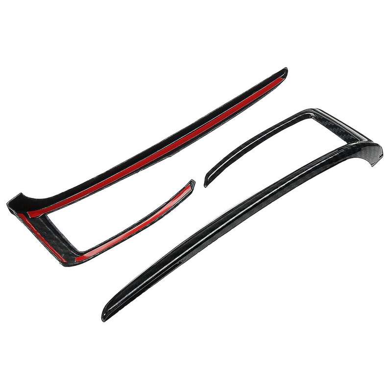 2Pcs/Set Carbon Fiber Gear Shift Frame Cover Trim for 10Th 2016-2018(Black)