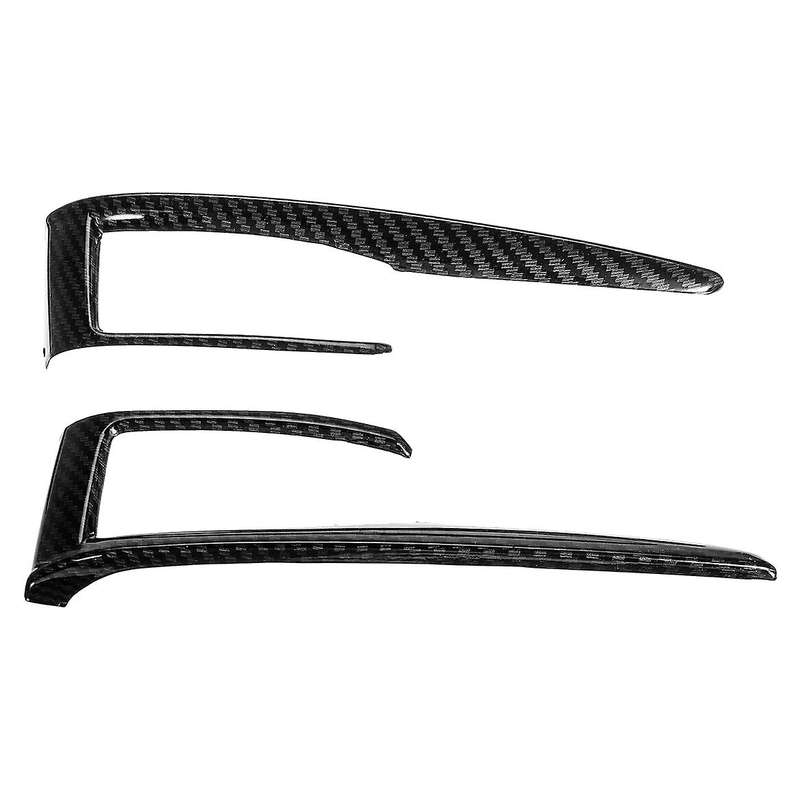 2Pcs/Set Carbon Fiber Gear Shift Frame Cover Trim for 10Th 2016-2018(Black)