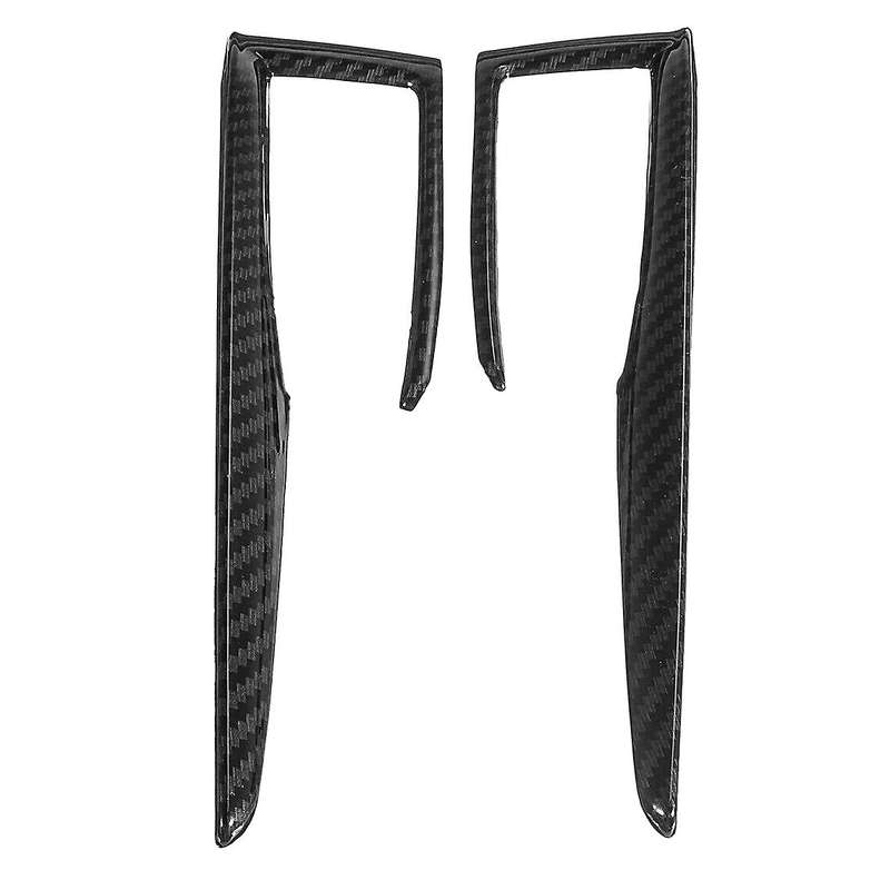 2Pcs/Set Carbon Fiber Gear Shift Frame Cover Trim for 10Th 2016-2018(Black)