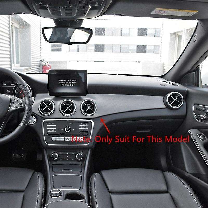 2pcs/set Carbon Fiber Car Center Console Air Condition Panel Decoration for W176 Gla X156 Cla C117 2