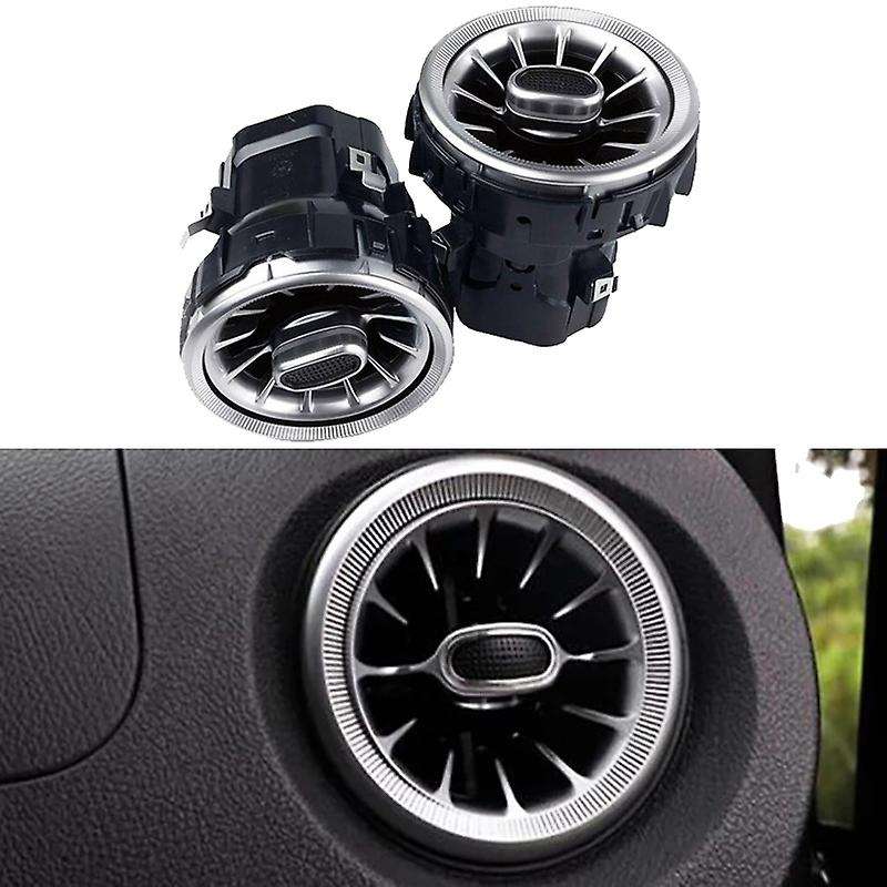 2Pcs/Set Front Dashboard AC Air Condition Air Vent Outlet with Base for V Class W447 2015-2019