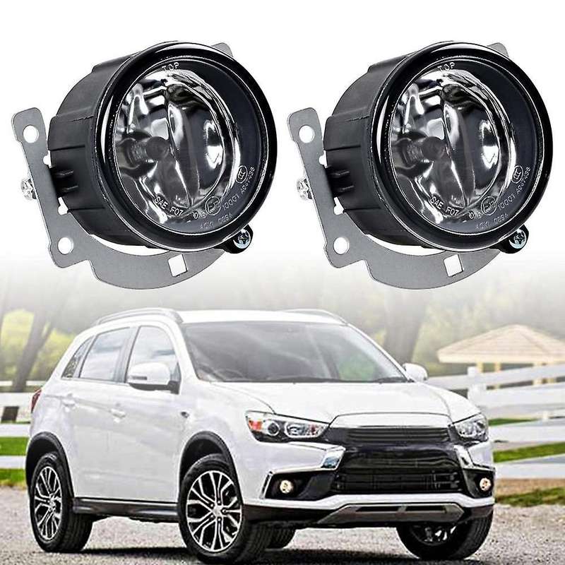 2Pcs/Set Fog Lights Daytime Running Lamp Assembly with H11 Bulbs with Mounting Brackets for ASX