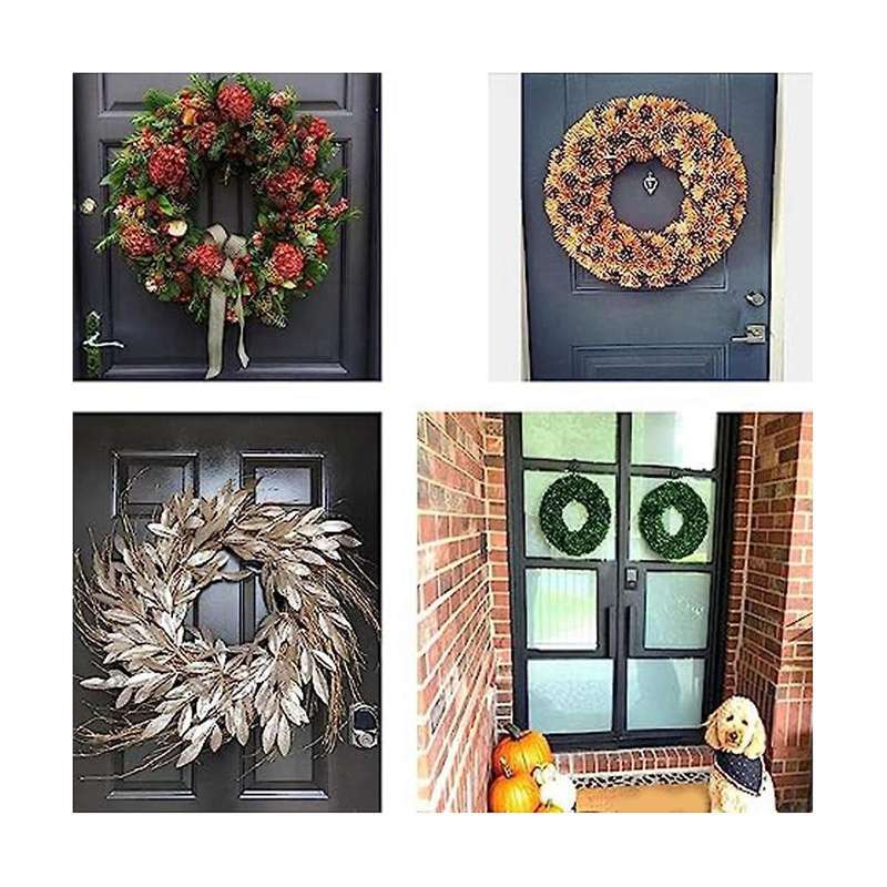 2-piece Magnetic Garland Hanger - Nail-free Non-marking Magnetic Iron Garland Door Hook Strong Magn