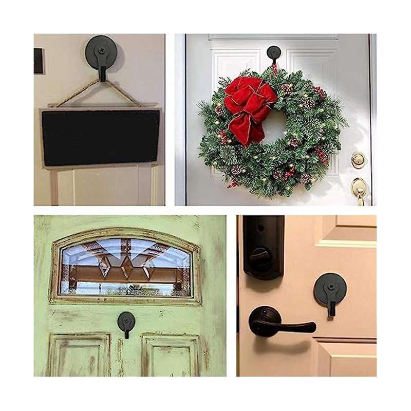 2-piece Magnetic Garland Hanger - Nail-free Non-marking Magnetic Iron Garland Door Hook Strong Magn