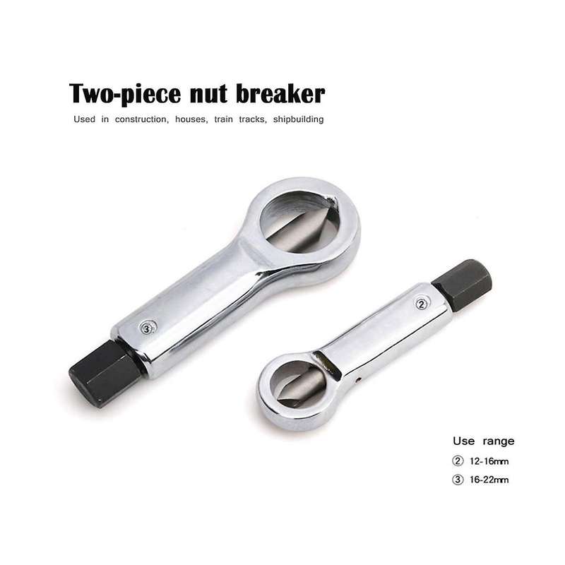 2-piece Wrench Set Nut Breaker Nut Breaker Nut Breaker Nut Breaker Sliding Tooth Nut Splitting Separ