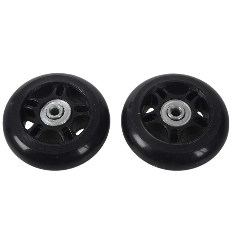 2set 64X18mm Luggage Suitcase / Inline Outdoor Skate Replacement Wheels Black
