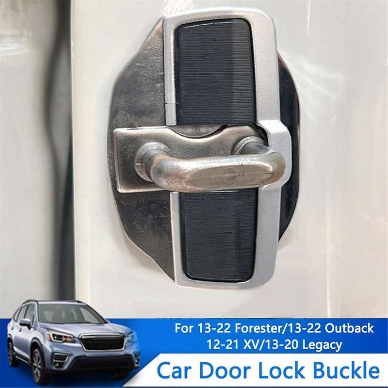 2set Car Door Lock Stabilizer Latches Stopper Covers Protector for All Series Brz Xv Forester Legacy