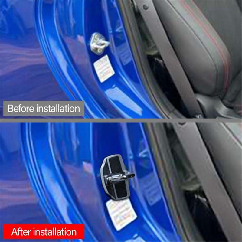 2set Car Door Lock Stabilizer Latches Stopper Covers Protector for All Series Brz Xv Forester Legacy