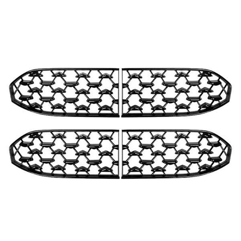 2set Car Front Lower Grille Bumper Grille Cover Decoration for -30 2020-2021