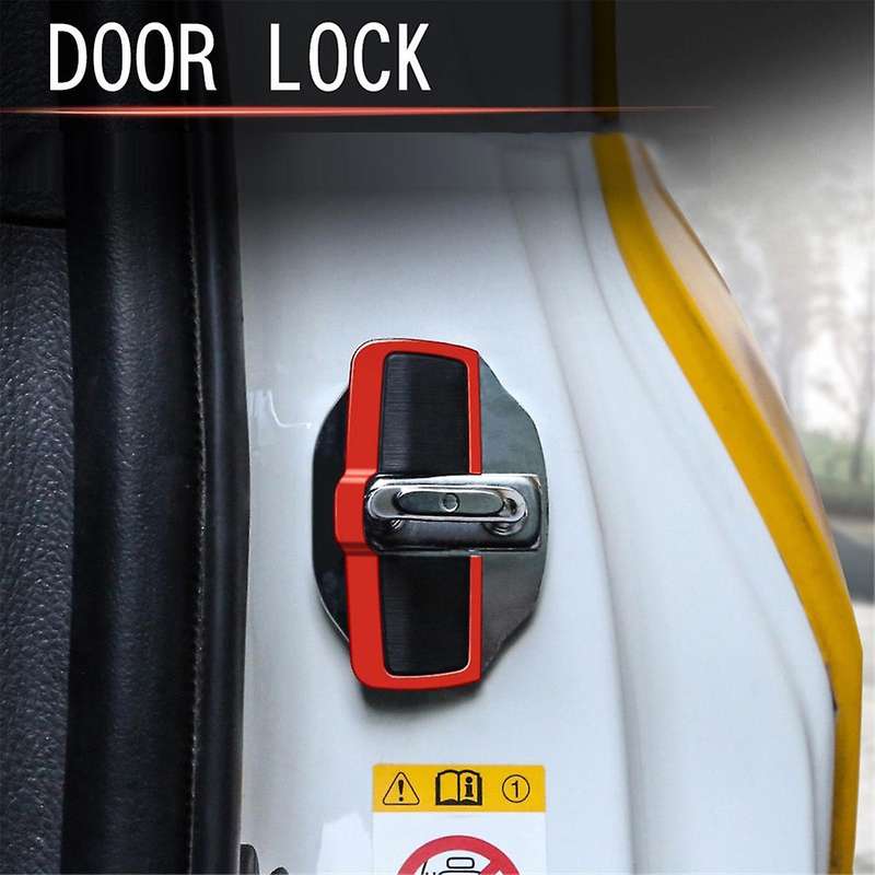 2Set Car Door Stabilizer Door Lock Protector Latches Stopper Covers for All Series Land Cruiser Alph