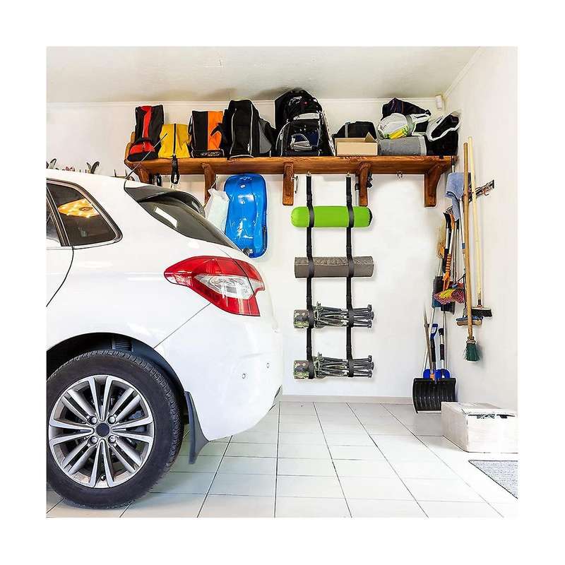 2set Storage for Garage,hanging Organizer Storage Rack Adjustable Garage Storage Strap Holder