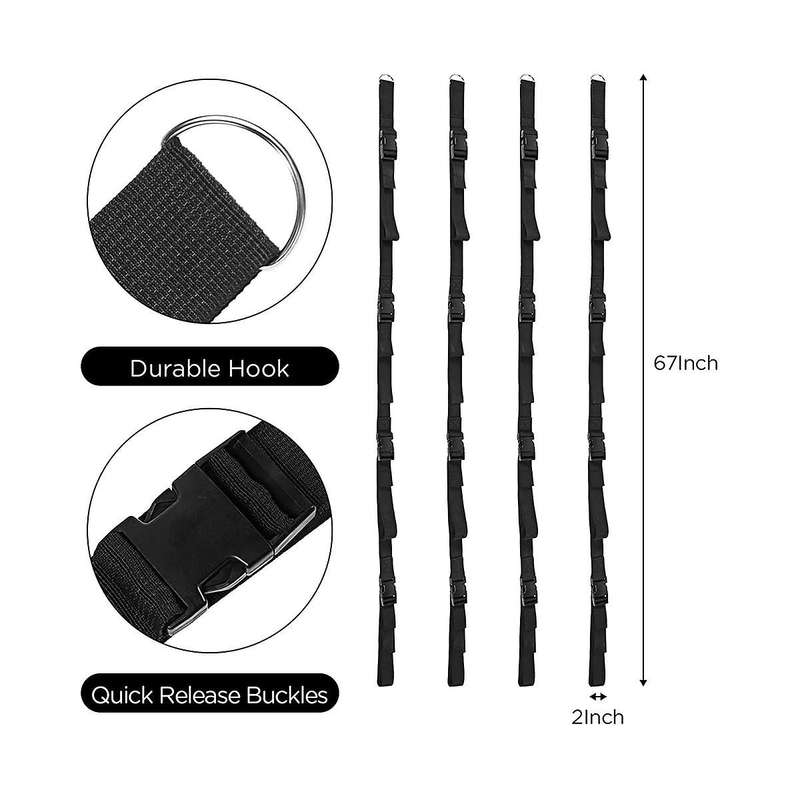 2set Storage for Garage,hanging Organizer Storage Rack Adjustable Garage Storage Strap Holder