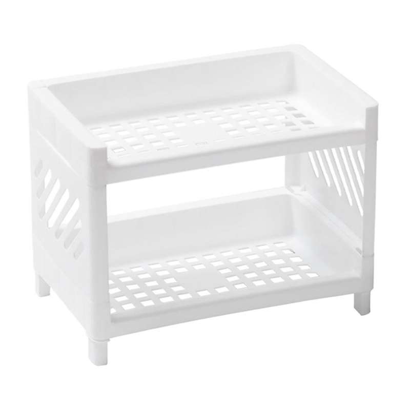 2Tier Cosmetic Storage Holders Multifunction Organizer Rack Bathroom Shelf Oragnizer Desktop Sundrie