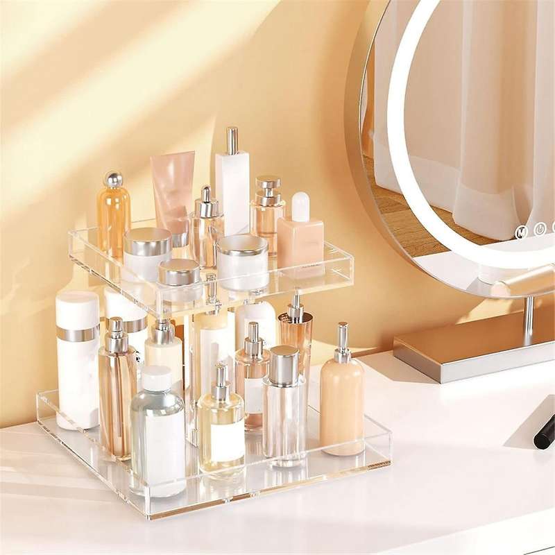 2-tier Perfume Organizer for Dresser and Countertop, Sturdy Acrylic Bathroom Organizer Countertop Co