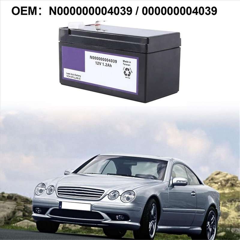2x 000000004039 12v 1.2ah Auxiliary Battery for Ml R S-class N000000004039