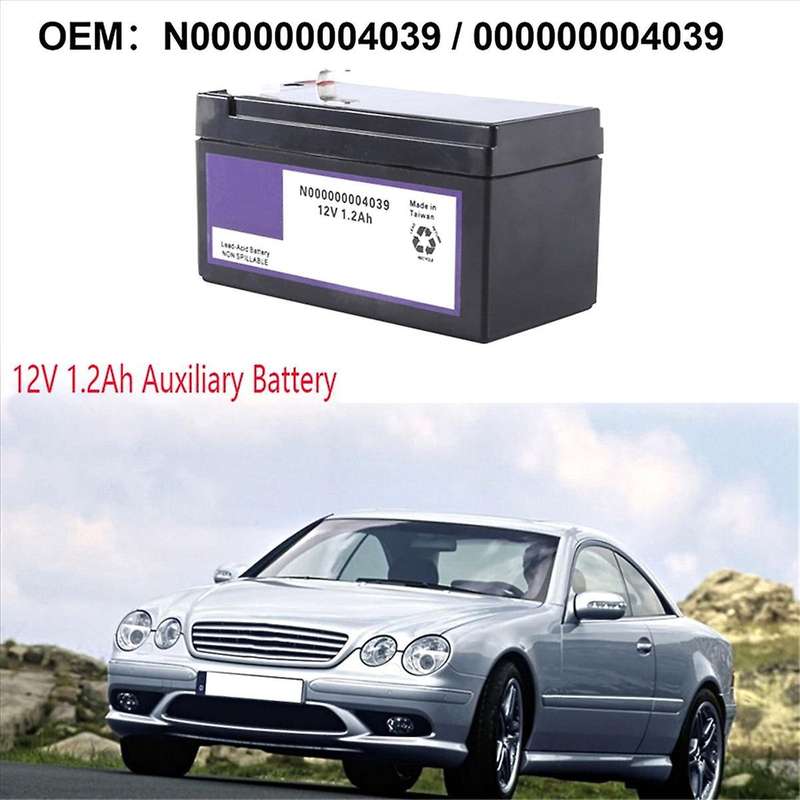 2x 000000004039 12v 1.2ah Auxiliary Battery for Ml R S-class N000000004039