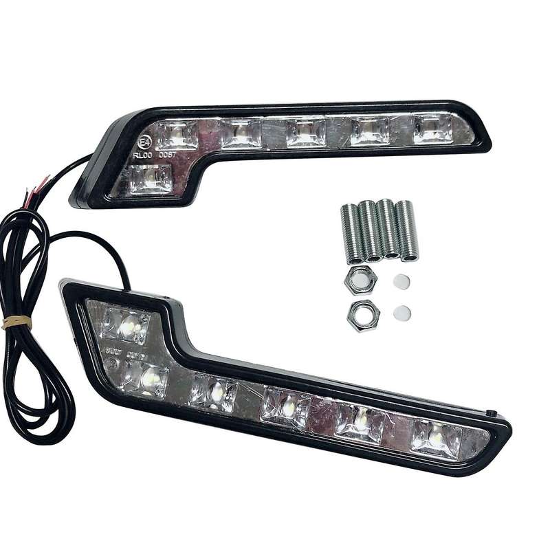 2X 12V Super DRL LED Daytime Running Lights for Auto Waterproof LED Driving Lights Fog Lamps Car Sty