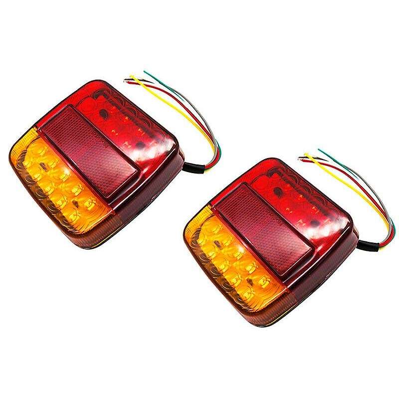 2X 12V 20 LED Boat Truck Trailer Rear Tail Light Indicator Stop Lamp Turn Light for Car
