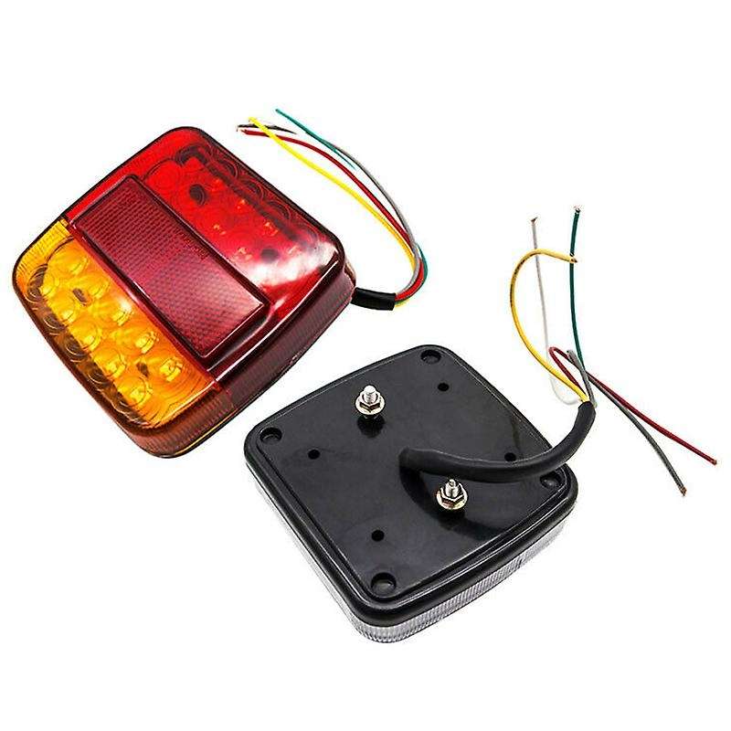 2X 12V 20 LED Boat Truck Trailer Rear Tail Light Indicator Stop Lamp Turn Light for Car