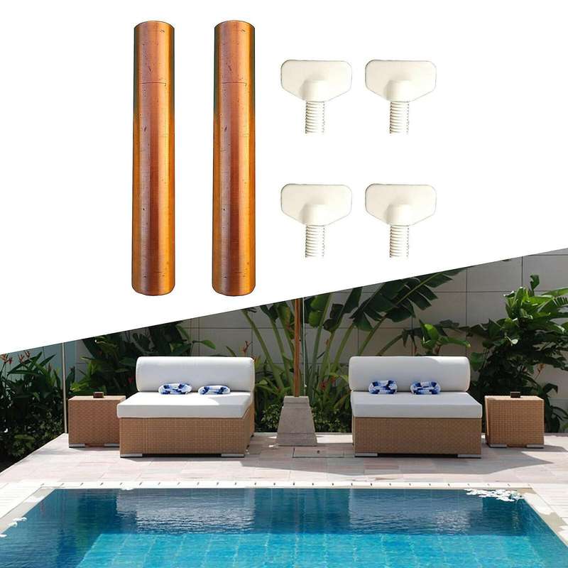 2X 4.13 inch Solar Copper Anode for Solar Pool Ionizer Water Purifier Cleaner Accessories Replacemen