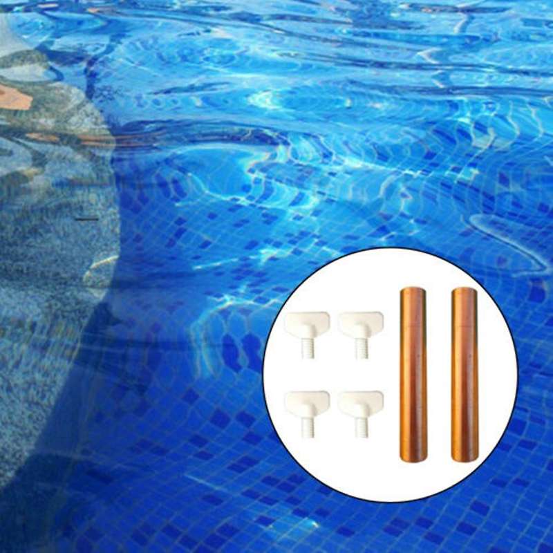2X 4.13 inch Solar Copper Anode for Solar Pool Ionizer Water Purifier Cleaner Accessories Replacemen