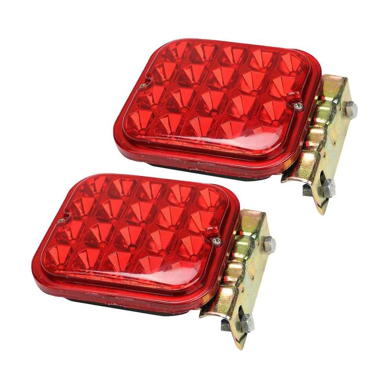 2X 4.5 Inch 20 LED Trailer Tail Truck Boat Turn Signal Brake Light 12V