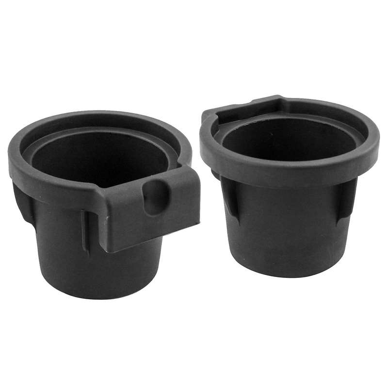 2X 2005-19 Fits for Frontier Console Cup Holder Inserts Liner Black