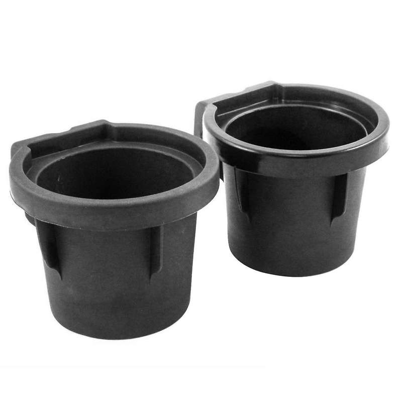 2X 2005-19 Fits for Frontier Console Cup Holder Inserts Liner Black