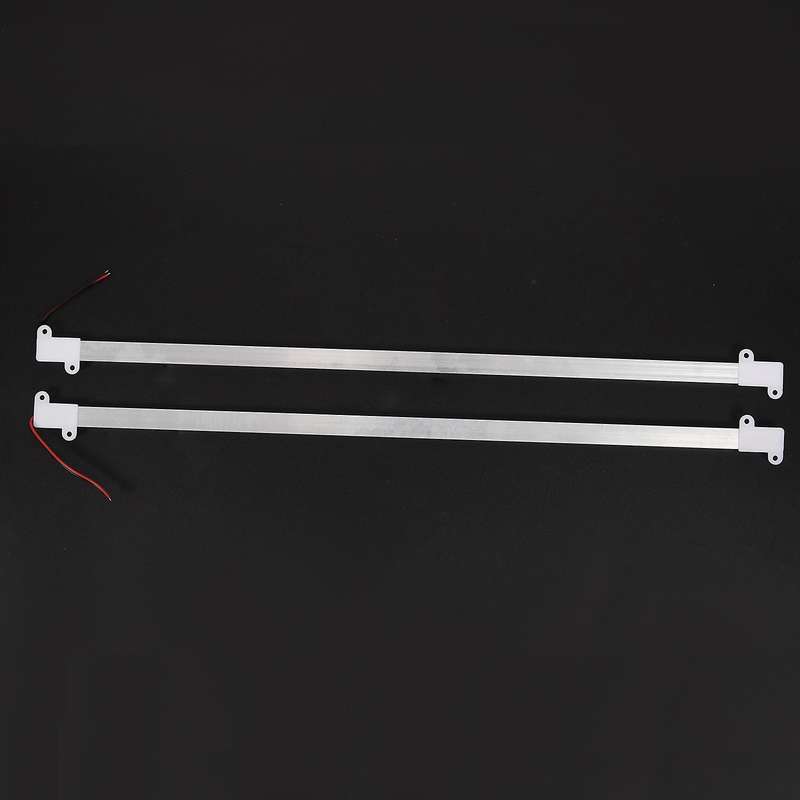 2x 50cm 12v 36 Led 5630 Smd Hard Strip Light Aluminum Shell with End Cap Warm White