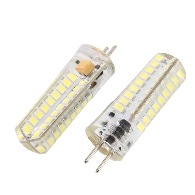 2x 6.5w Gy6.35 Led Bulbs 72 2835 Smd Led 320lm 50w Halogen Equivalent Dimmable Pure White 6000k Beam