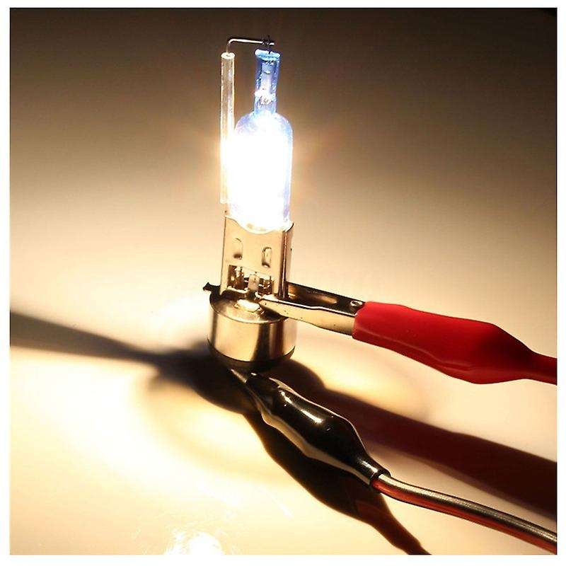 2x Ba20d Natural White Halogen Lamp Bulb 50w 4500-5000k Car Head Light Lamp 12v