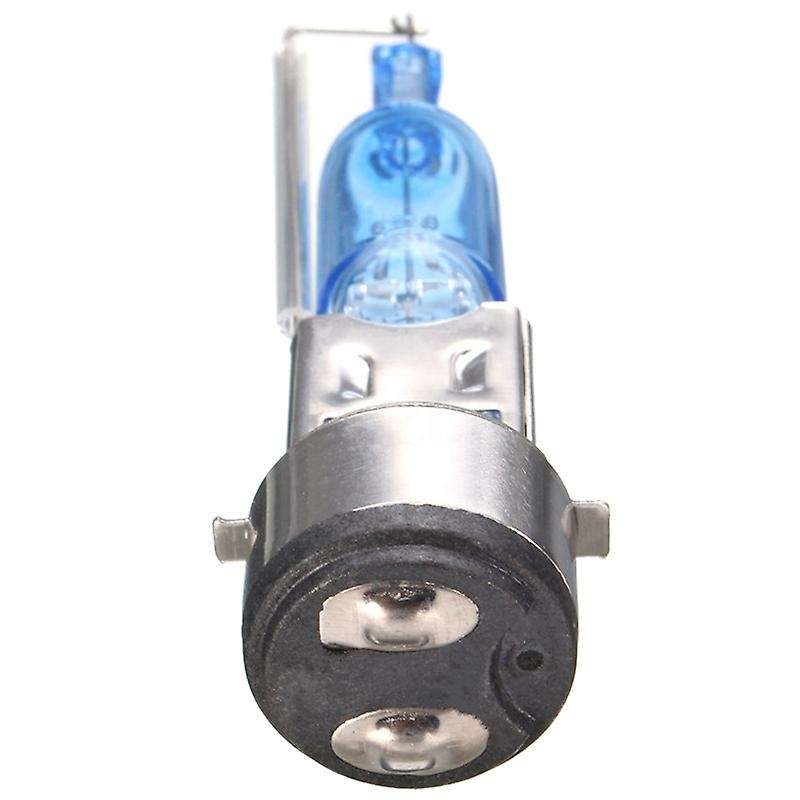2x Ba20d Natural White Halogen Lamp Bulb 50w 4500-5000k Car Head Light Lamp 12v