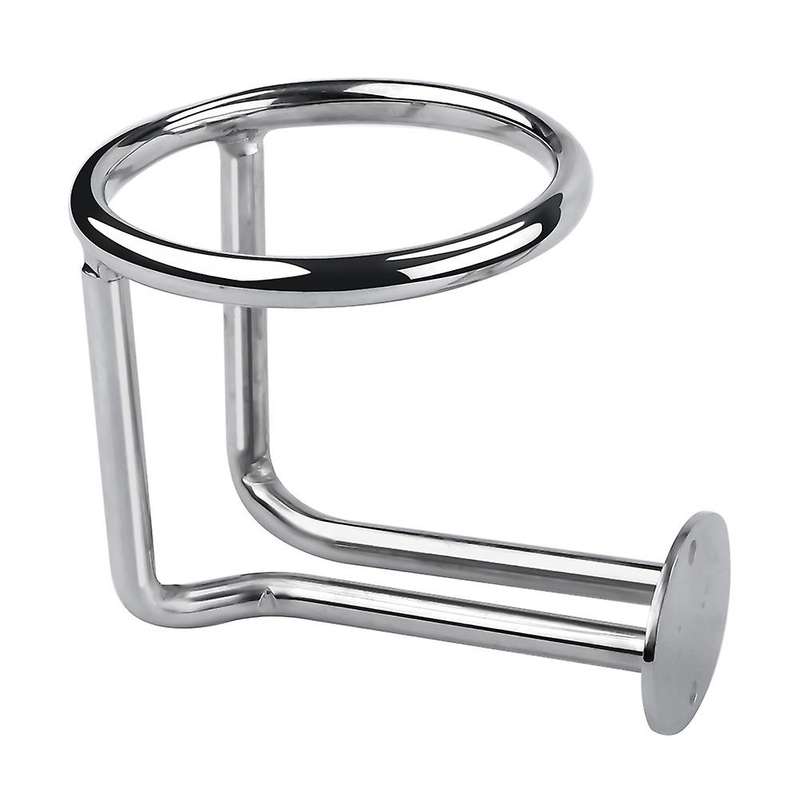 2x Boat Ring Cup Holder Stainless Steel Ringlike Drink Holder for Marine Yacht
