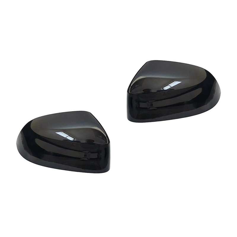 2x Car Black Rear View Mirror Cover 14-18 for F15 X5 F16 X6 F25 Rear View Mirror Modification Parts