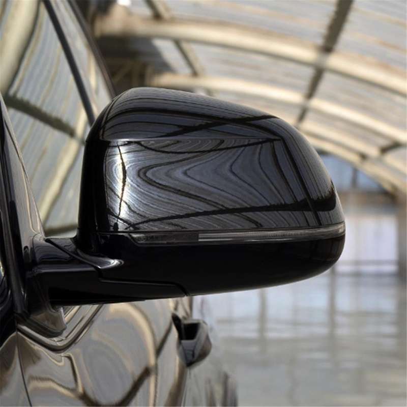 2x Car Black Rear View Mirror Cover 14-18 for F15 X5 F16 X6 F25 Rear View Mirror Modification Parts