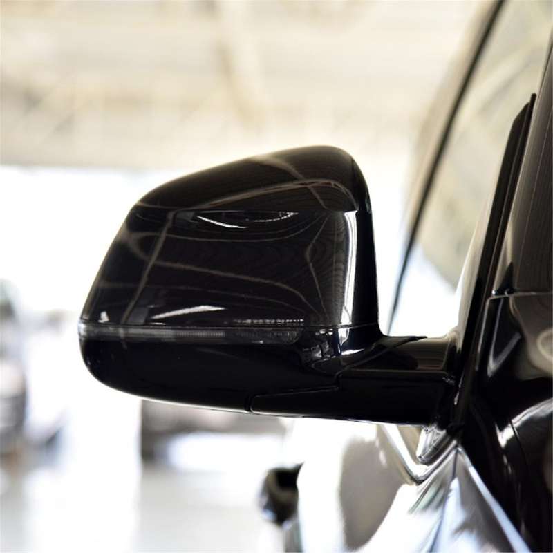 2x Car Black Rear View Mirror Cover 14-18 for F15 X5 F16 X6 F25 Rear View Mirror Modification Parts