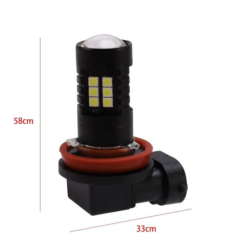 2x Canbus H8 3030 21Smd Led Drl Daytime Running Fog Light For