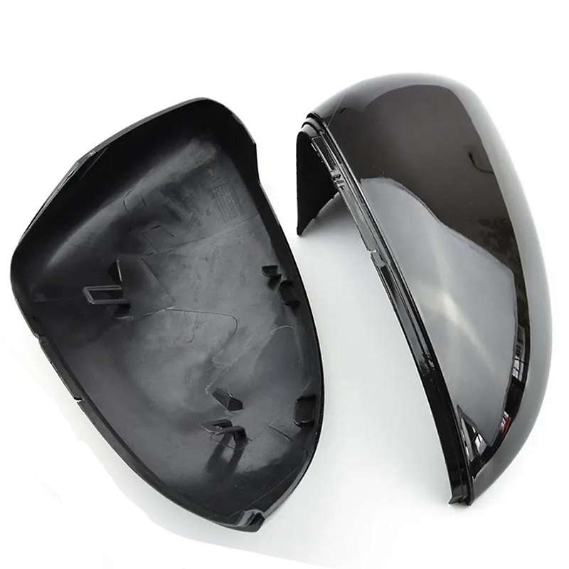 2x Car Black Rear View Mirror Cover for Golf 7 7.5 Jialu 2014-2018 Rear View Mirror Modification Par