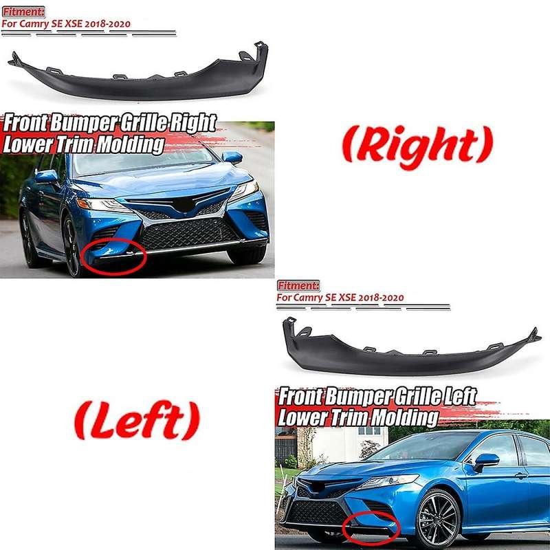2X Car Front Bumper Side Lip Lower Protector Cover Trim Splitter Spoiler for 2018 2019 2020 SE/XSE