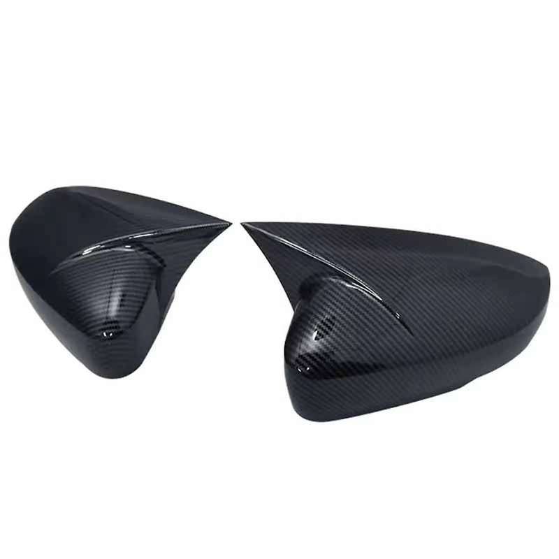 2X Car Carbon Fiber Pattern Rear View Mirror Cover for 09-17 Mk5 6R 6C Rearview Mirror Housing Modi