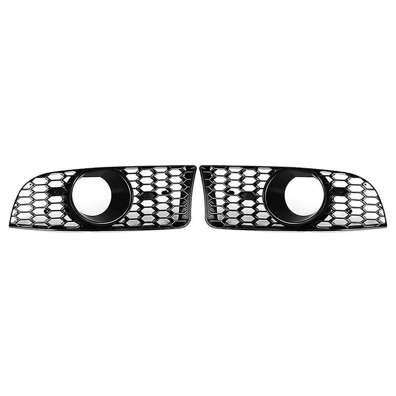 2x Car Front Grille Grill Lower Bumper Fog Light Cover for E90 E91 E92 E93 2004-2012 Style A