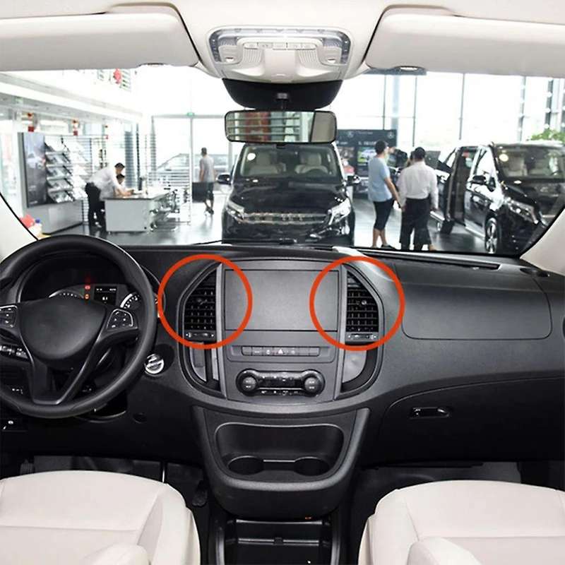 2X Car Front Dash Center Air Conditioning Grille Vents for V260 W447 W448 2015-2024