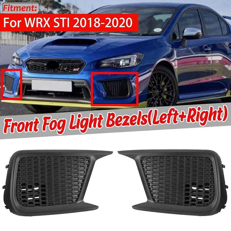 2X Car Front Grille Grill Lower Bumper Honeycomb Fog Light Cover Trim for 2018-2020 57731VA400 57731