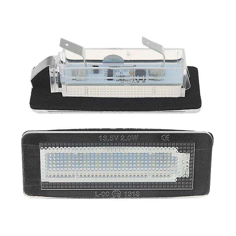 2X Car Led License Plate License Plate Light for - Smart Fortwo W450 W451 W453