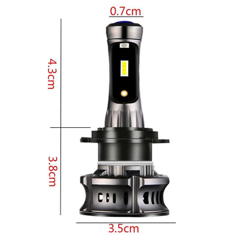 2X Car H7 Led 6000K 8000K Headlight Bulbs Canbus Error Free High Low Beam Drl for Car
