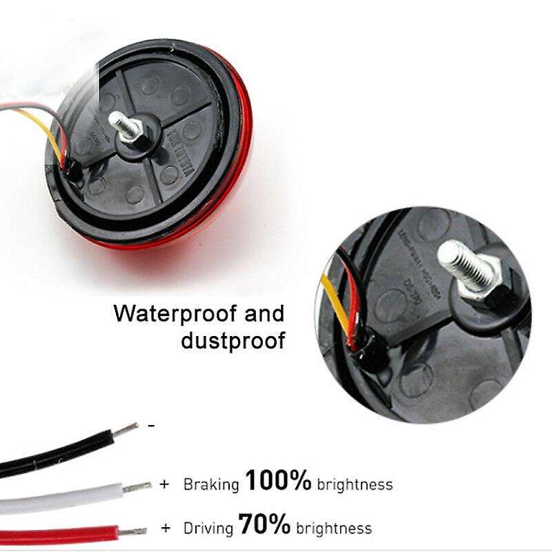 2X Car LED Rear Bumper Lamp Reflector Tail Brake Light for 2007-2010
