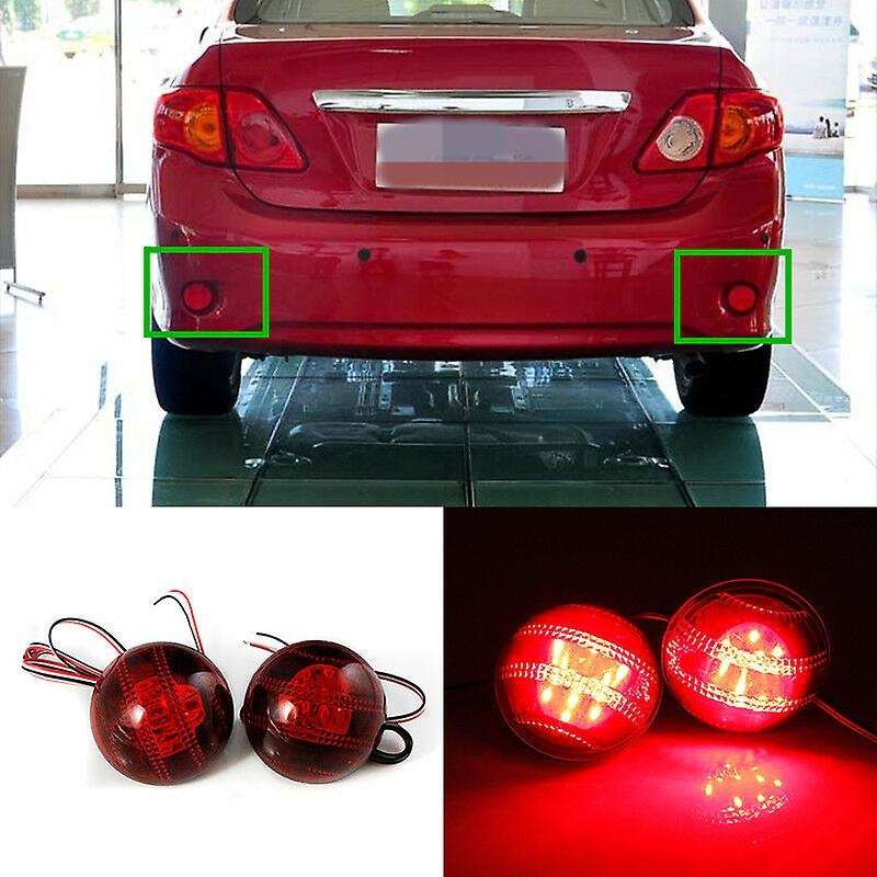 2X Car LED Rear Bumper Lamp Reflector Tail Brake Light for 2007-2010