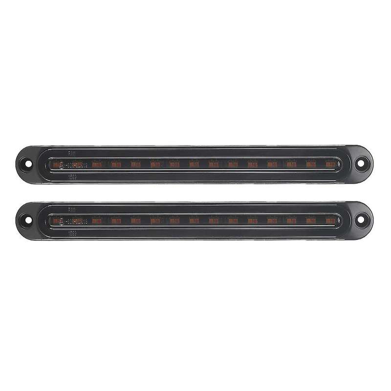 2X Car LED RV Trailer Flowing Turn Signal Brake Rear Tail Light Bar DRL E4