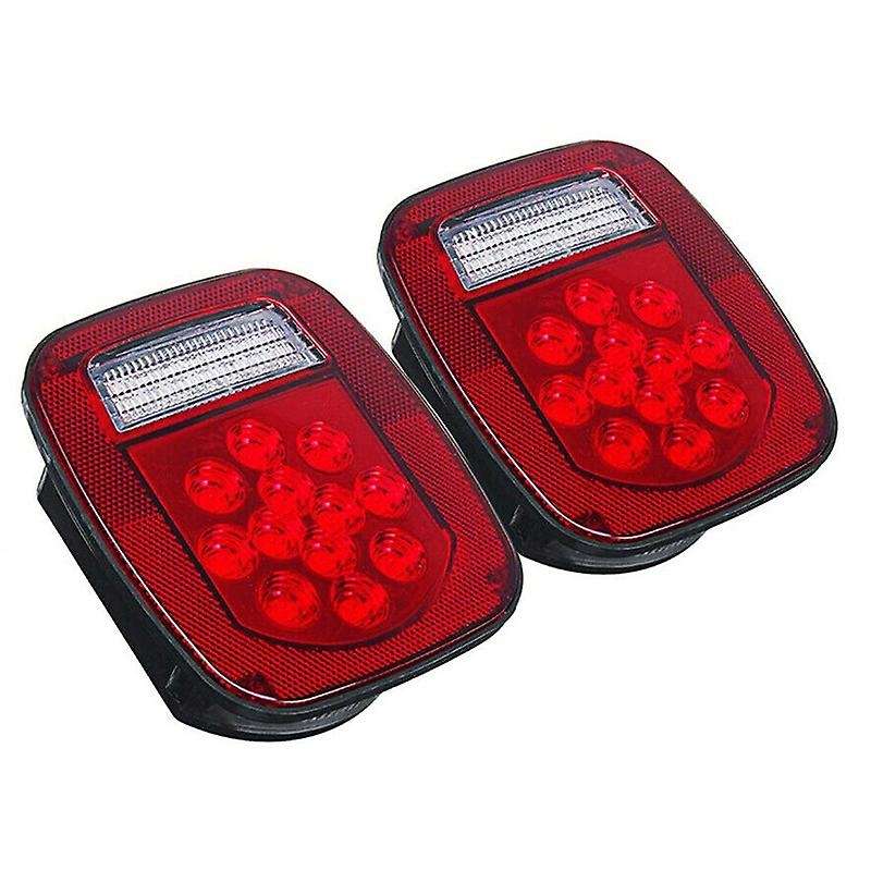 2X Car LED Tail Light Brake Turn Signal Back Lamp for TJ 07-17